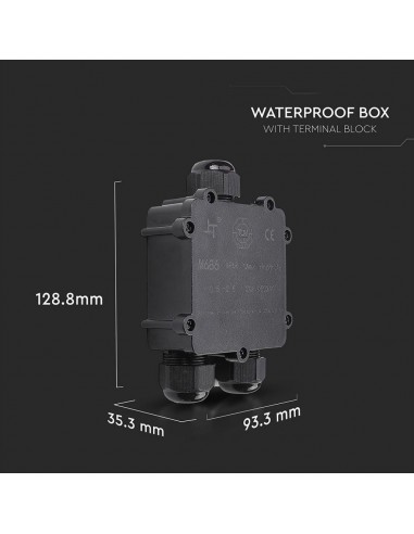 5980-Scatola di Derivazione con  Terminali -mm Colore Nero -2
