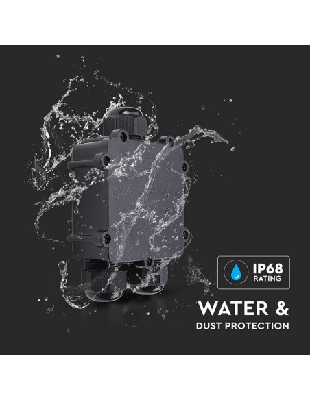 5980-Scatola di Derivazione con  Terminali -mm Colore Nero -4