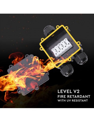 5980-Scatola di Derivazione con  Terminali -mm Colore Nero -5