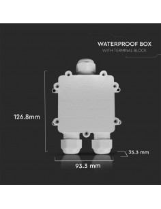 5981-Scatola di Derivazione con  Terminali -mm Colore Bianco -1 2