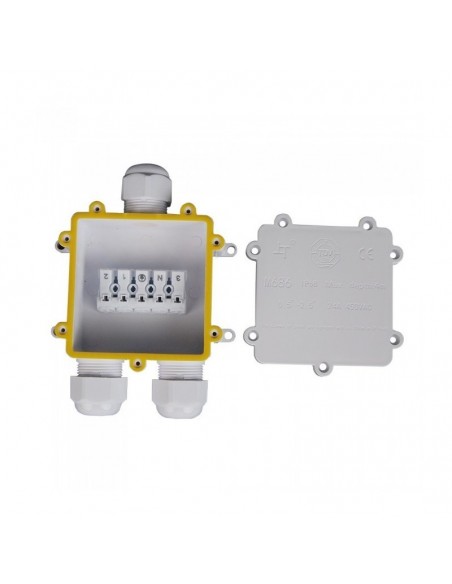 Scatola di Derivazione con 3 Terminali 8-12mm Bianco IP68