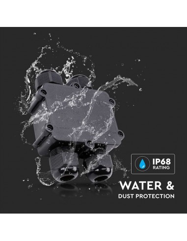 5982-Scatola di Derivazione con  Terminali -mm Colore Nero -4