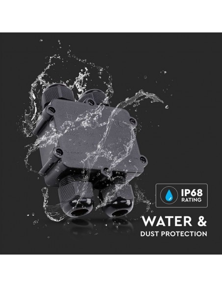 5982-Scatola di Derivazione con  Terminali -mm Colore Nero -4