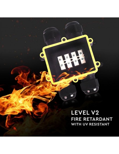 5982-Scatola di Derivazione con  Terminali -mm Colore Nero -5