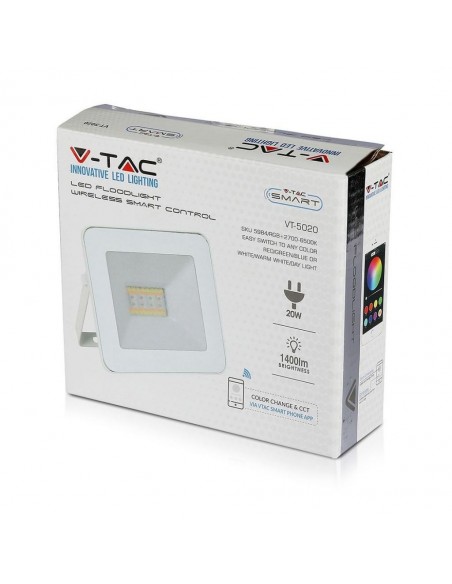 5984-Faro LED Smart SMD  RGB- controllo via Bluetooth tramite App Smart Light Colore Bianco -2