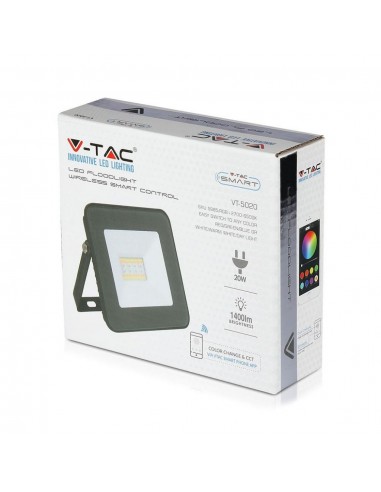 5985-Faro LED Smart SMD  RGB- controllo via Bluetooth tramite App Smart Light Colore Nero -2