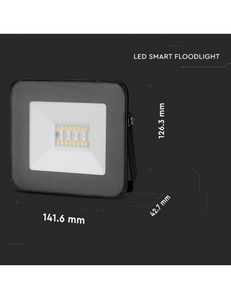 5985-Faro LED Smart SMD  RGB- controllo via Bluetooth tramite App Smart Light Colore Nero -3