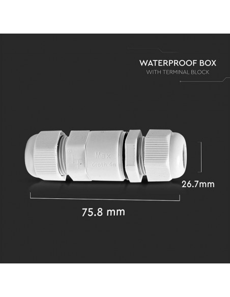 5986-Scatola di Derivazione con  Terminali -mm Colore Bianco -2