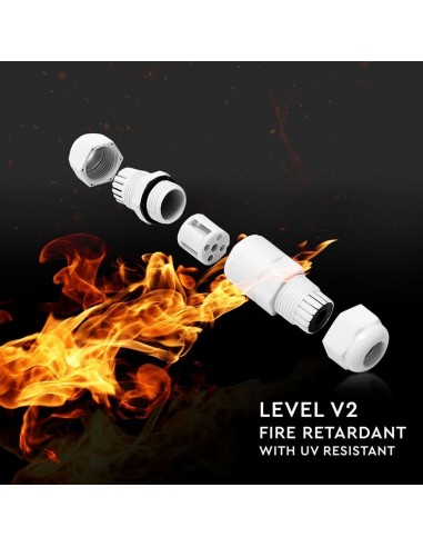 5986-Scatola di Derivazione con  Terminali -mm Colore Bianco -5