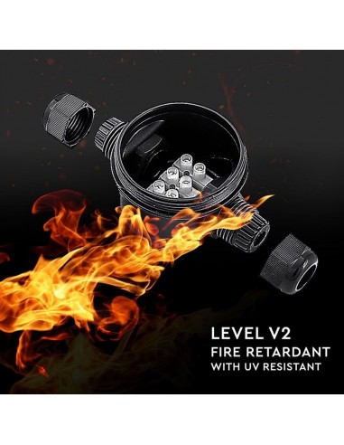 5987-Scatola di Derivazione con  Terminali -mm Colore Nero -5