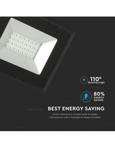 Faro LED SMD 20W E-Series Verde IP65