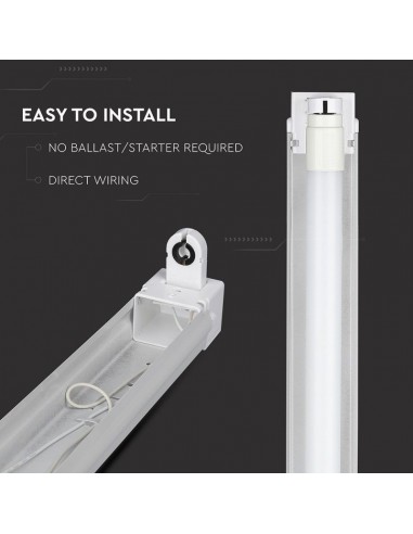 6052-Plafoniera LED Singola per T cm IP-3