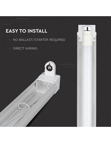 6052-Plafoniera LED Singola per T cm IP-3