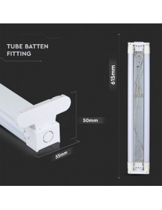 6053-Plafoniera LED Doppia per T cm IP-1 2