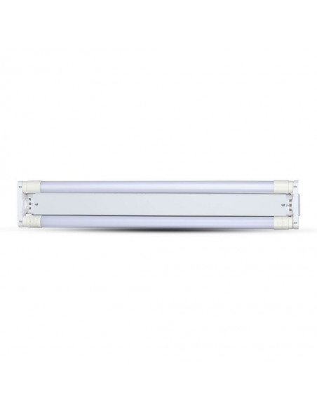 Plafoniera LED Doppia per T8 60cm IP20