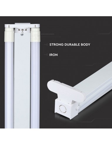 6055-Plafoniera LED Doppia per T cm IP-3