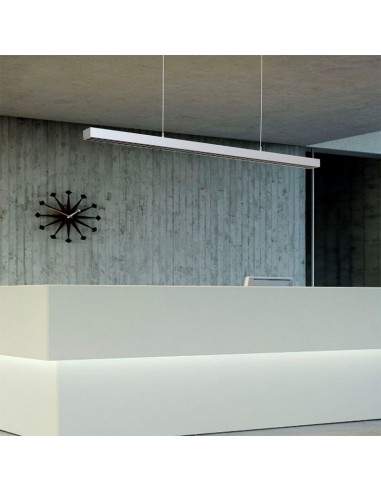 606-Plafoniera LED Chip Samsung a Sospensione  Lineare Colore Bianco -4