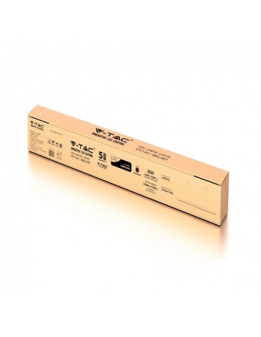 607-Plafoniera LED Chip Samsung a Sospensione  Lineare Colore Argento -2