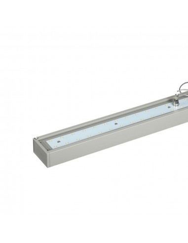 607-Plafoniera LED Chip Samsung a Sospensione  Lineare Colore Argento -5