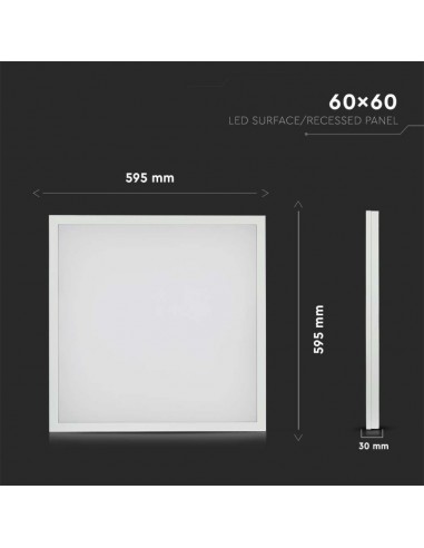 638021-Pannello LED  LM/W Installazione in da Incasso/Plafone-2