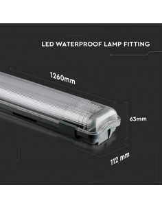 6387-Plafoniera LED Doppia Impermeabile  cm  -1 2