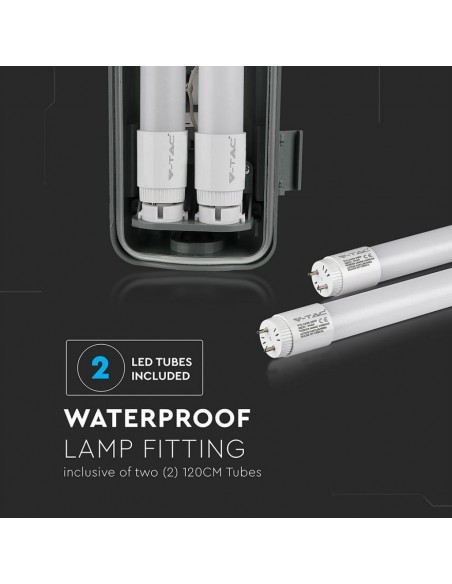 6387-Plafoniera LED Doppia Impermeabile  cm  -5