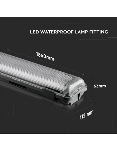 6388-Plafoniera LED Doppia Impermeabile  cm  -2