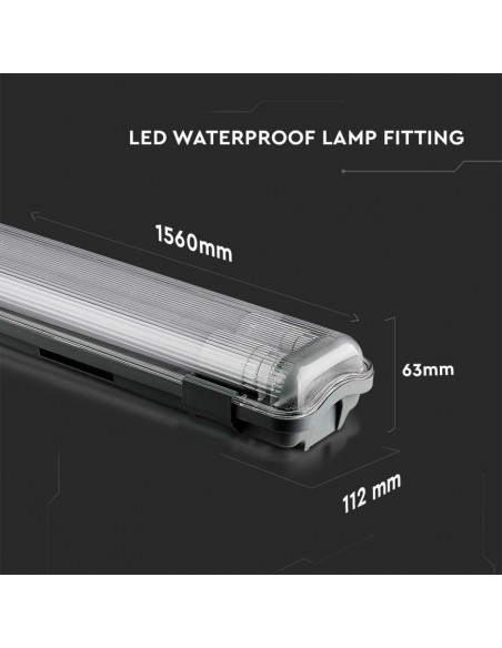 6388-Plafoniera LED Doppia Impermeabile  cm  -2