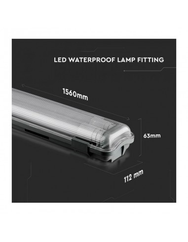 6400-Plafoniera LED Doppia Impermeabile  cm  -2