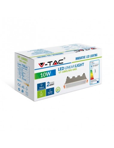 6403-Mini Pannello LED  Lineare Montaggio ad Incasso  Colore Bianco -2