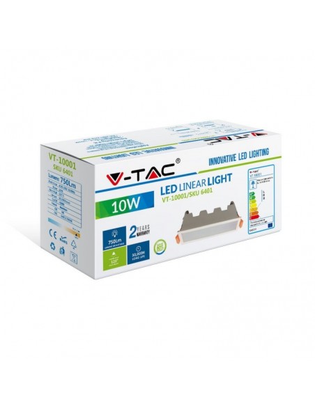 6403-Mini Pannello LED  Lineare Montaggio ad Incasso  Colore Bianco -2