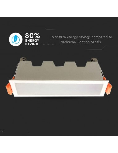 6403-Mini Pannello LED  Lineare Montaggio ad Incasso  Colore Bianco -6