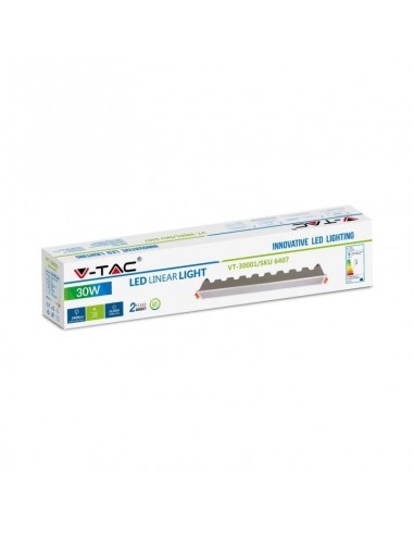 6409-Mini Pannello LED  Lineare Montaggio ad Incasso  Colore Bianco -2