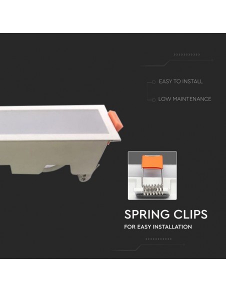 6409-Mini Pannello LED  Lineare Montaggio ad Incasso  Colore Bianco -7