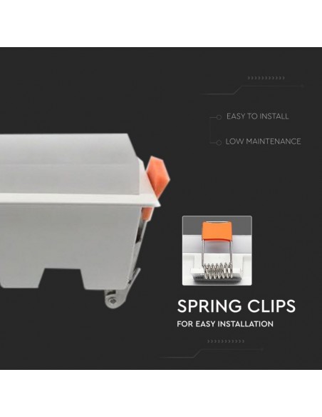 6412-Mini Pannello LED  Lineare Montaggio ad Incasso  Colore Bianco -6