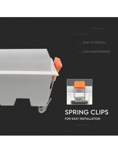 6412-Mini Pannello LED  Lineare Montaggio ad Incasso  Colore Bianco -7