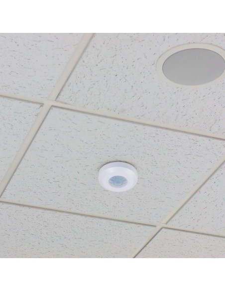 6606-Sensore di Movimento a Infrarossi  Montaggio a Plafone Colore Bianco-4