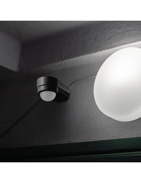 6612-Sensore di Movimento a Infrarossi  Montaggio a Parete Angolare Colore Nero-4