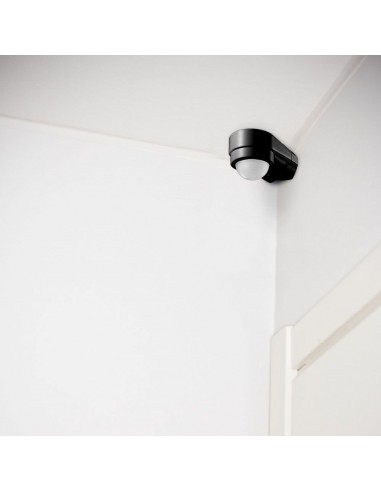 6612-Sensore di Movimento a Infrarossi  Montaggio a Parete Angolare Colore Nero-5