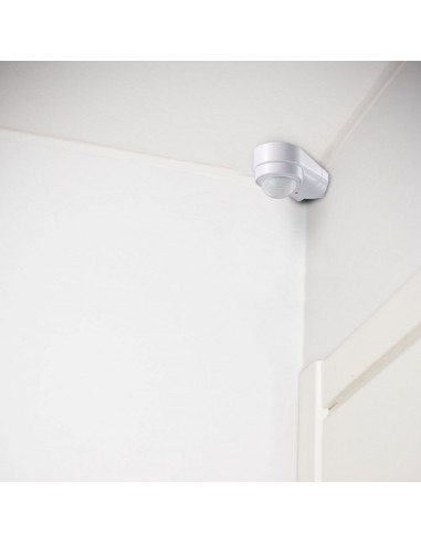 6613-Sensore di Movimento a Infrarossi  Montaggio a Parete Angolare Colore Bianco-5