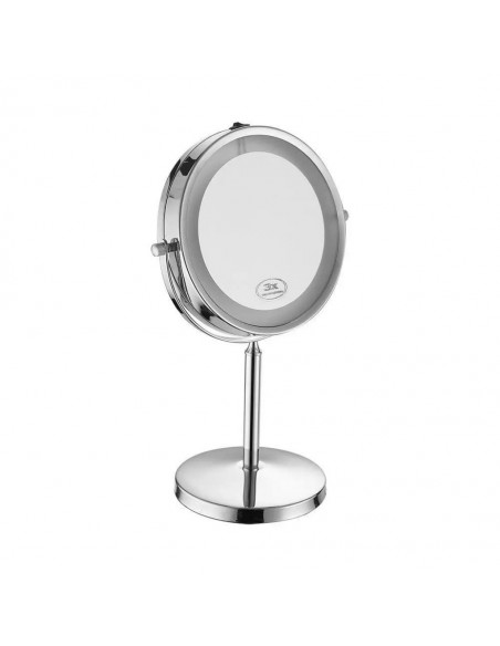 6629-Specchio LED Rotondo  Double face Rotabile a  da Tavolo ingranditore x Dmm  IP-1