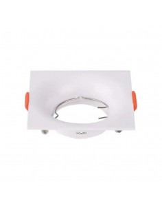 6634-Portafaretto LED da Incasso Quadrato GU Colore Bianco-1