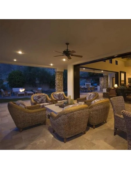 6636-Portafaretto LED da Incasso Rotondo GU con Sezione Rotonda Colore Bianco-4