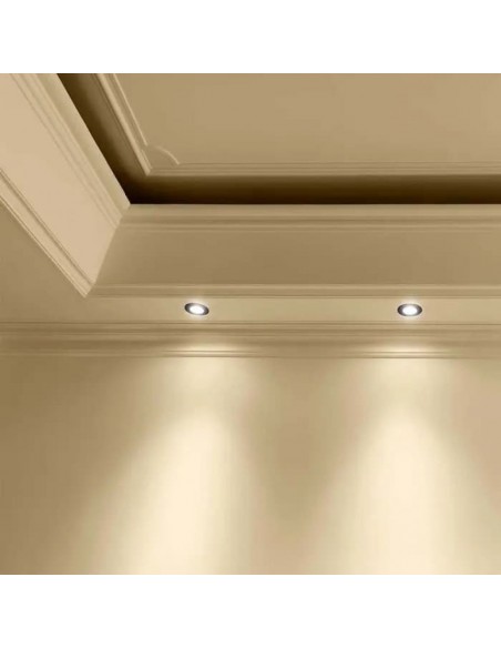 6641-Portafaretto LED da Incasso Rotondo GU x Colore Nero-4