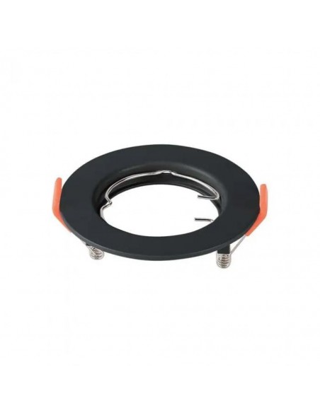 6641-Portafaretto LED da Incasso Rotondo GU x Colore Nero-6