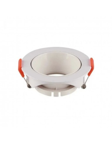 6644-Portafaretto LED da Incasso Rotondo GU Colore Bianco-1