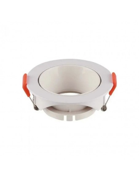 6644-Portafaretto LED da Incasso Rotondo GU Colore Bianco-1