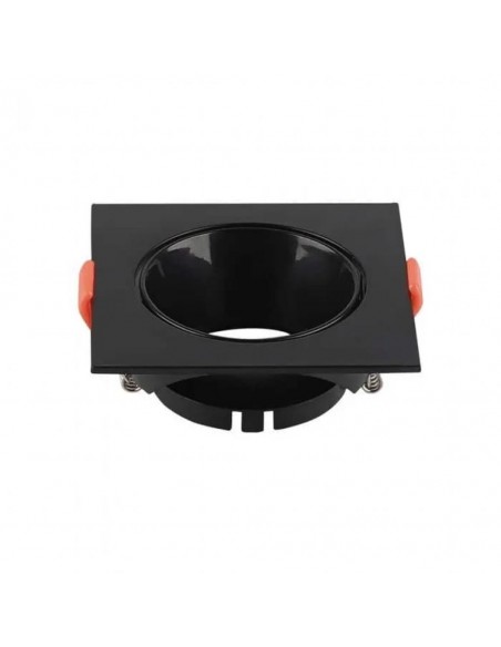 6652-Portafaretto LED da Incasso Quadrato GU Colore Nero-1