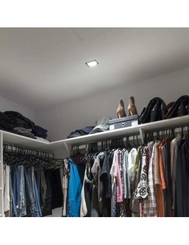 6652-Portafaretto LED da Incasso Quadrato GU Colore Nero-4