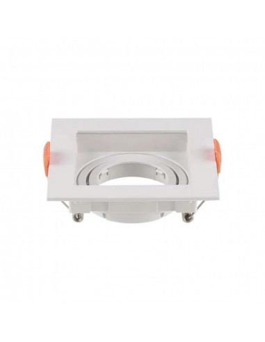 6656-Portafaretto LED da Incasso Quadrato GU Colore Bianco-1